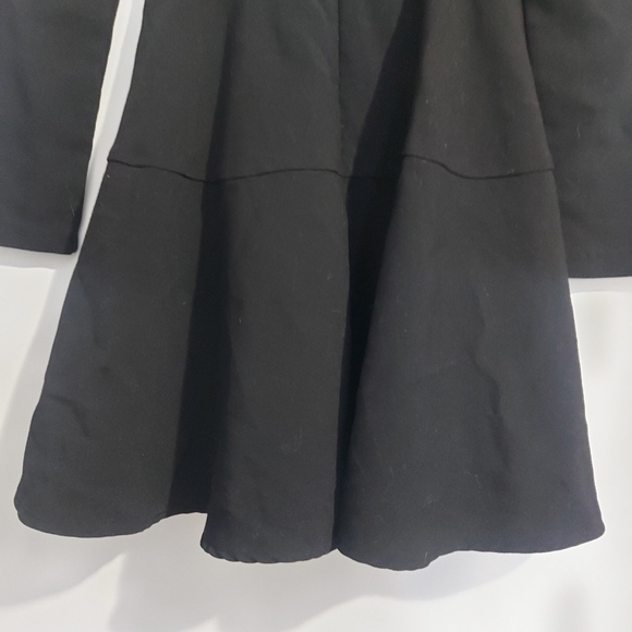 Gal Meets Glam Black Celeste Dress Round Neck Elegant Long Sleeve - Picture 4 of 10